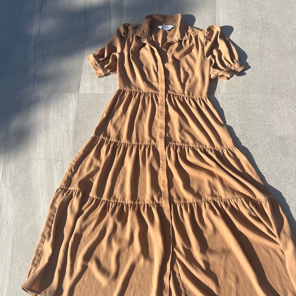 Tan maxi dress